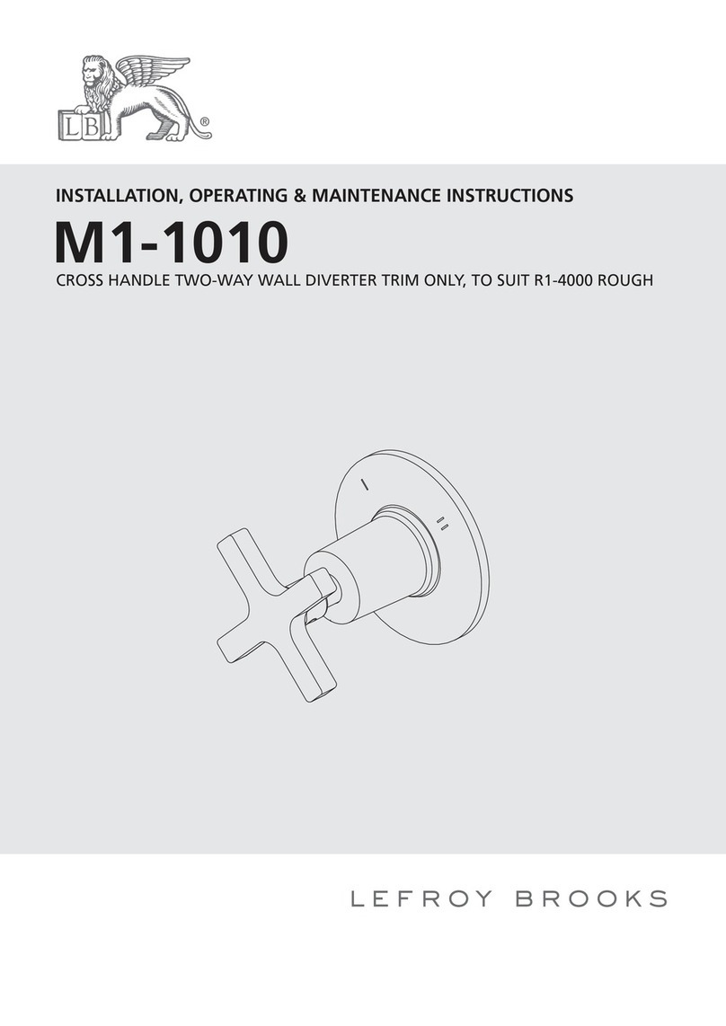 Lefroy Brooks M1-1010 Installation, operating,  & maintenance instructions