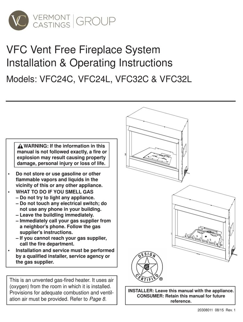 Vermont Castings Group VFC24C Installation & operating instructions