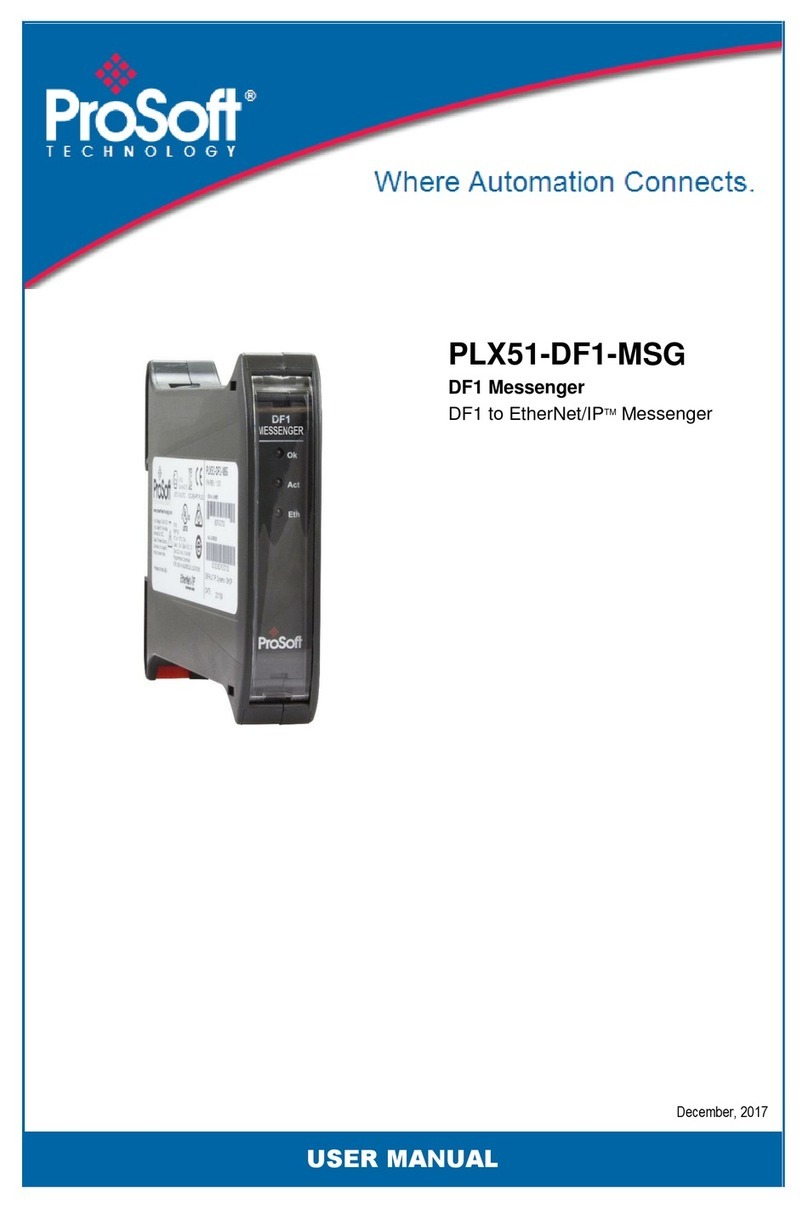 ProSoft Technology PLX51-DF1-MSG user manual