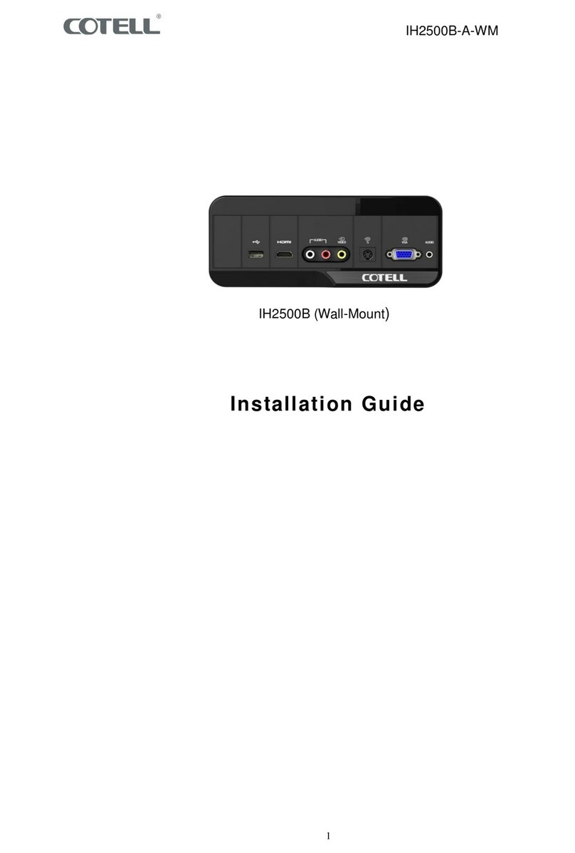Cotell IH2500B User manual