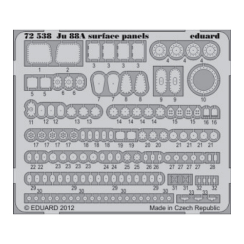 Eduard Ju 88A surface panels S.A. manual