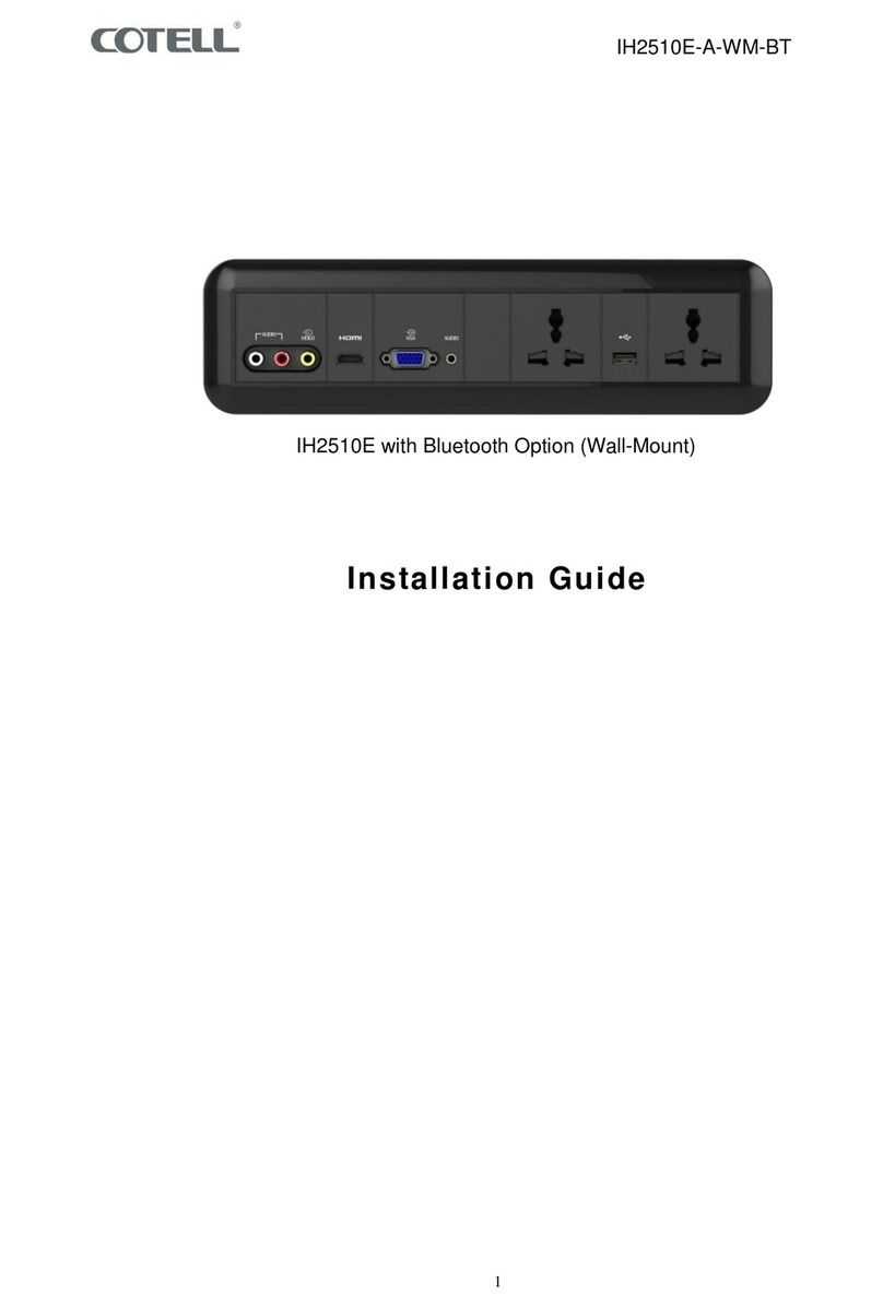 Cotell IH2510E installation guide