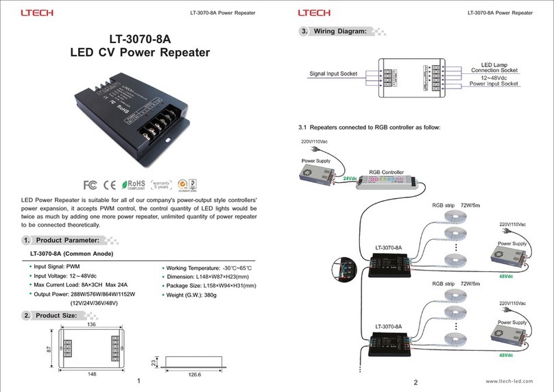 Ltech LT-3070-8A quick start guide