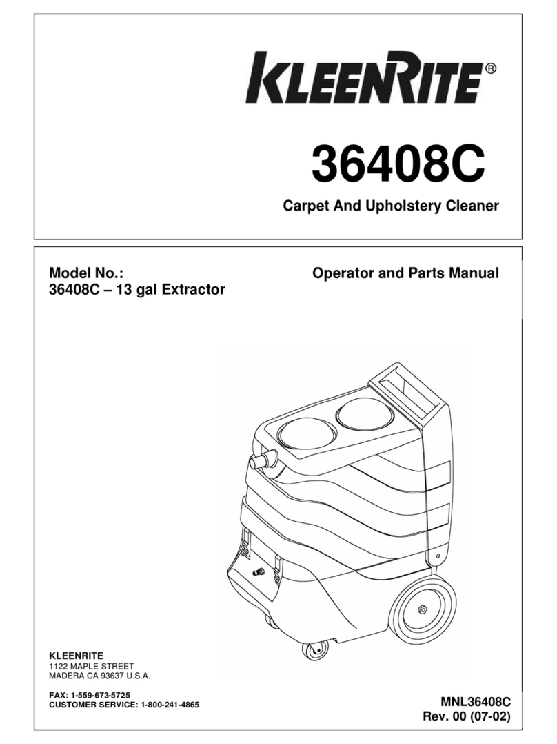 KleenRite 36408C Operator and parts manual