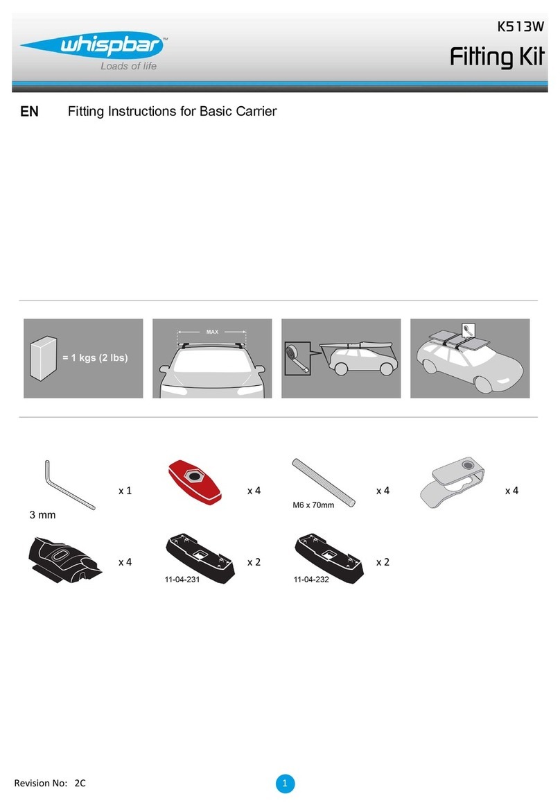 Whispbar K513W Fitting instructions