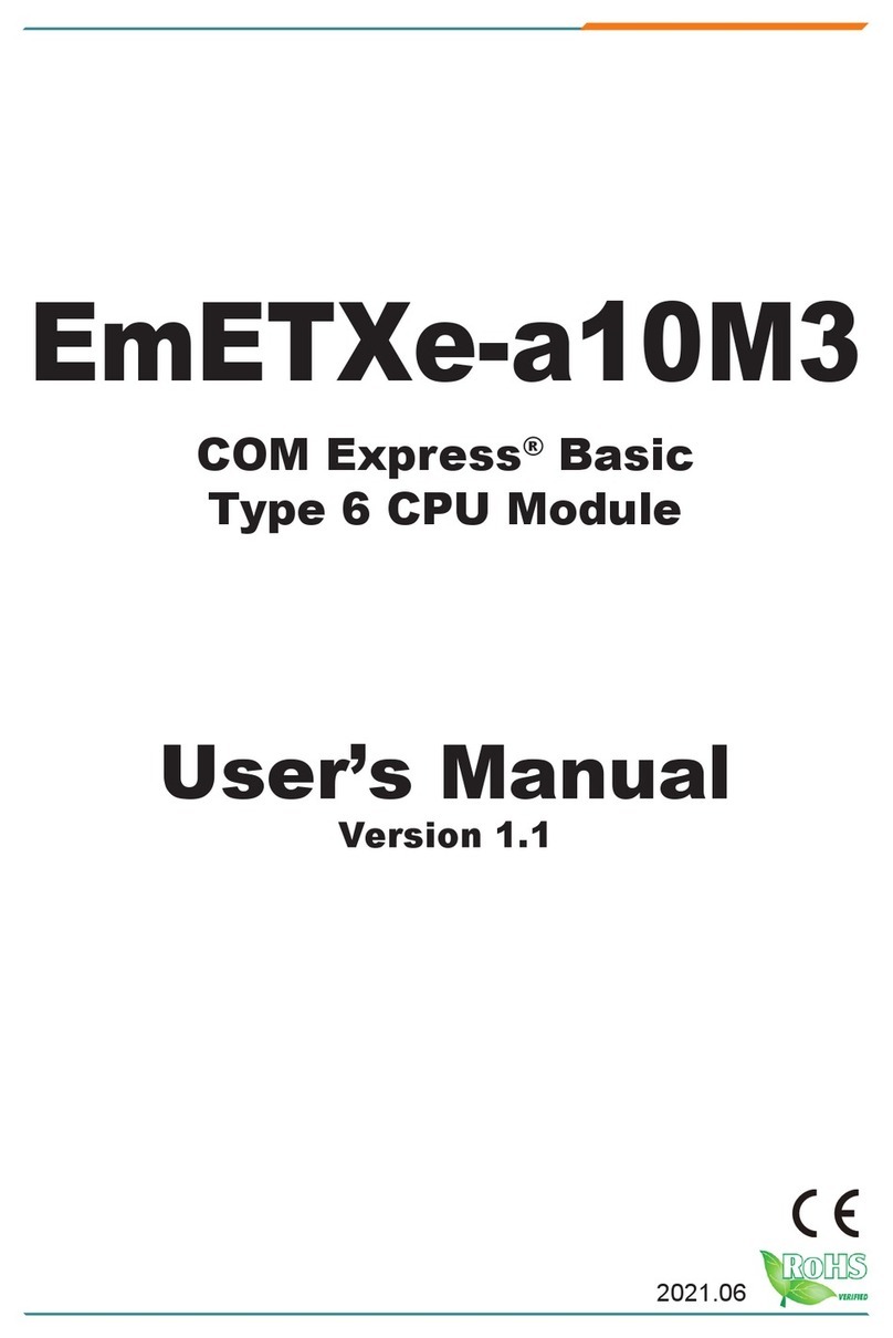 Arbor Technology EmETXe-a10M3 User manual Arbor Technology EmETXe-a10M3 User manual