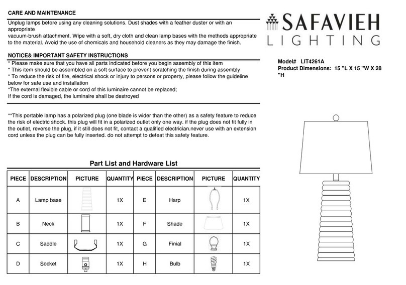 Safavieh LIT4261A User manual