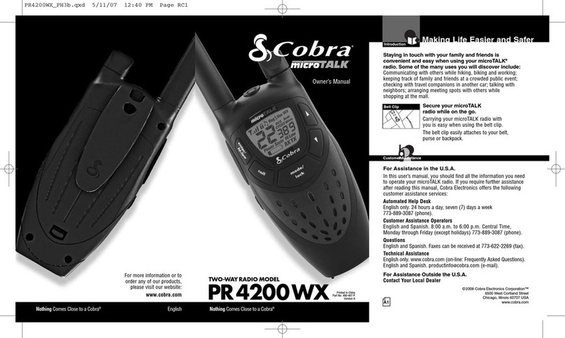 Cobra MICROTALK PR4200WX User manual