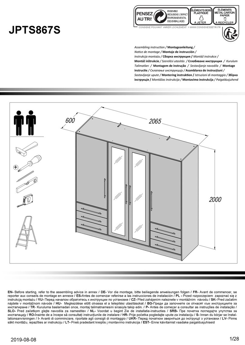 Forte JPTS867S Assembling Instruction