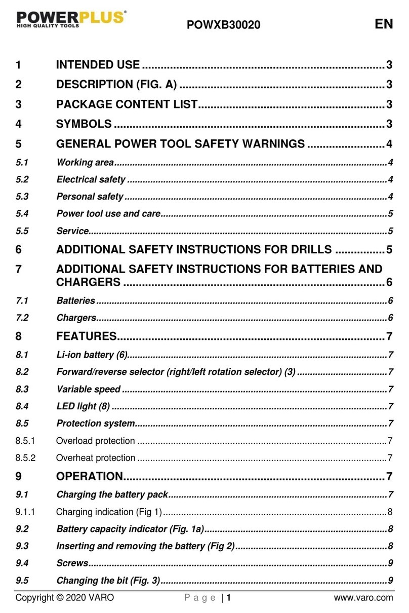 Powerplus POWXB30020 instruction manual