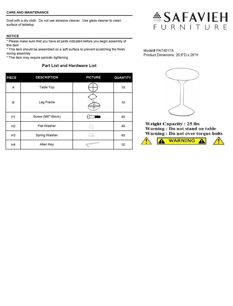 Safavieh PAT4017A User manual