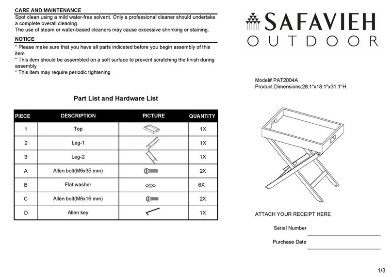 Safavieh PAT2004A User manual