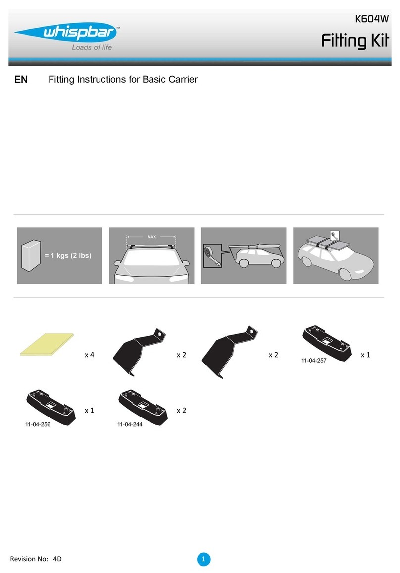 Whispbar K604W Fitting instructions