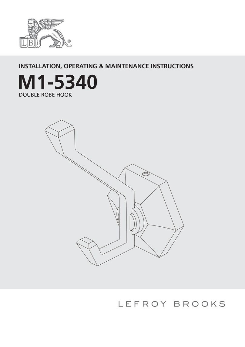 Lefroy Brooks M1-5340 Assembly instructions