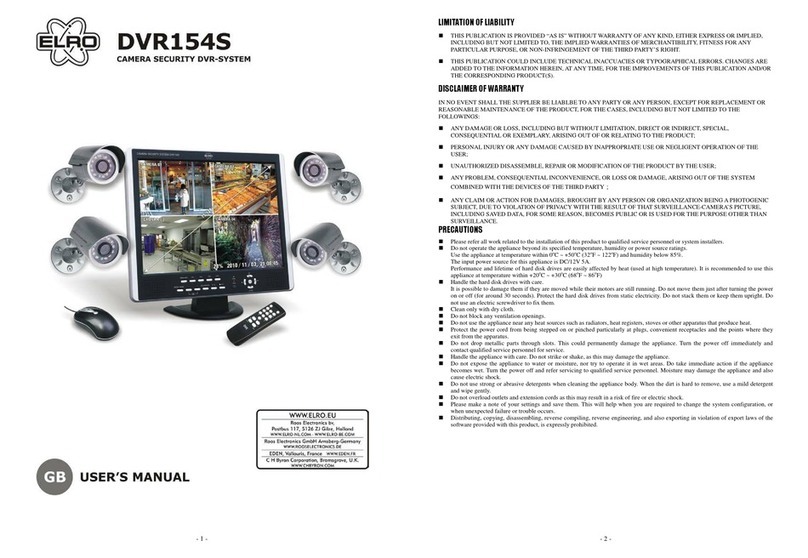 ELRO DVR154S user manual