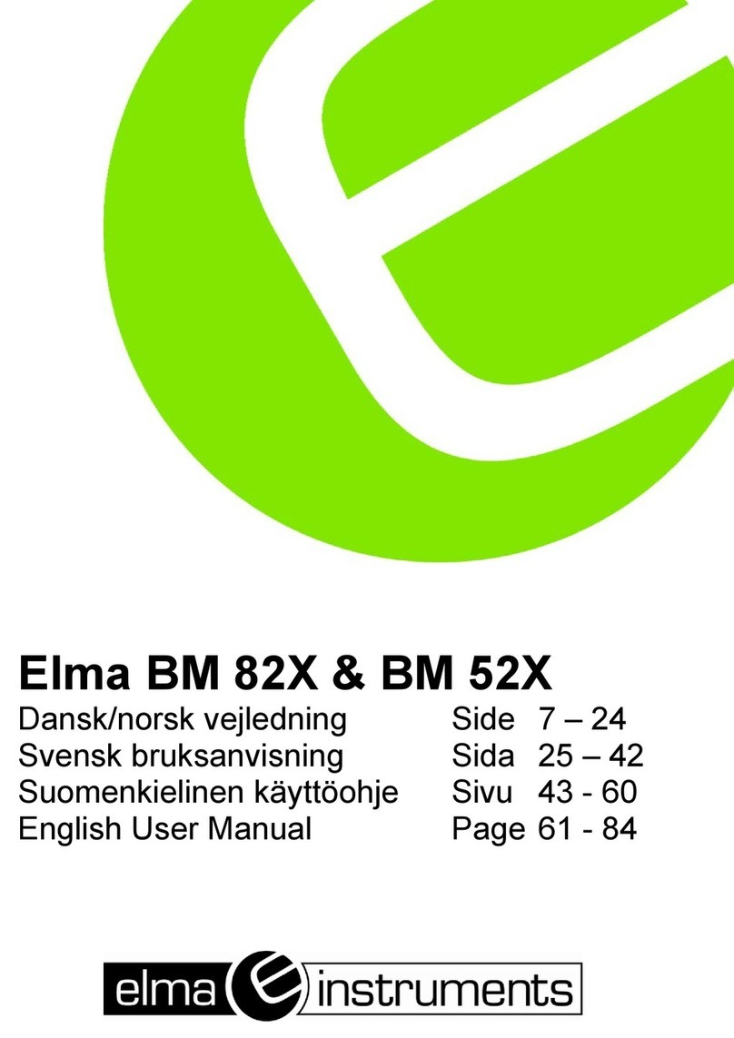 Elma Instruments BM 82 Series User manual Elma Instruments BM 82 Series User manual