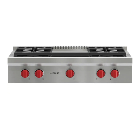 Wolf SRT366LP Use and care guide