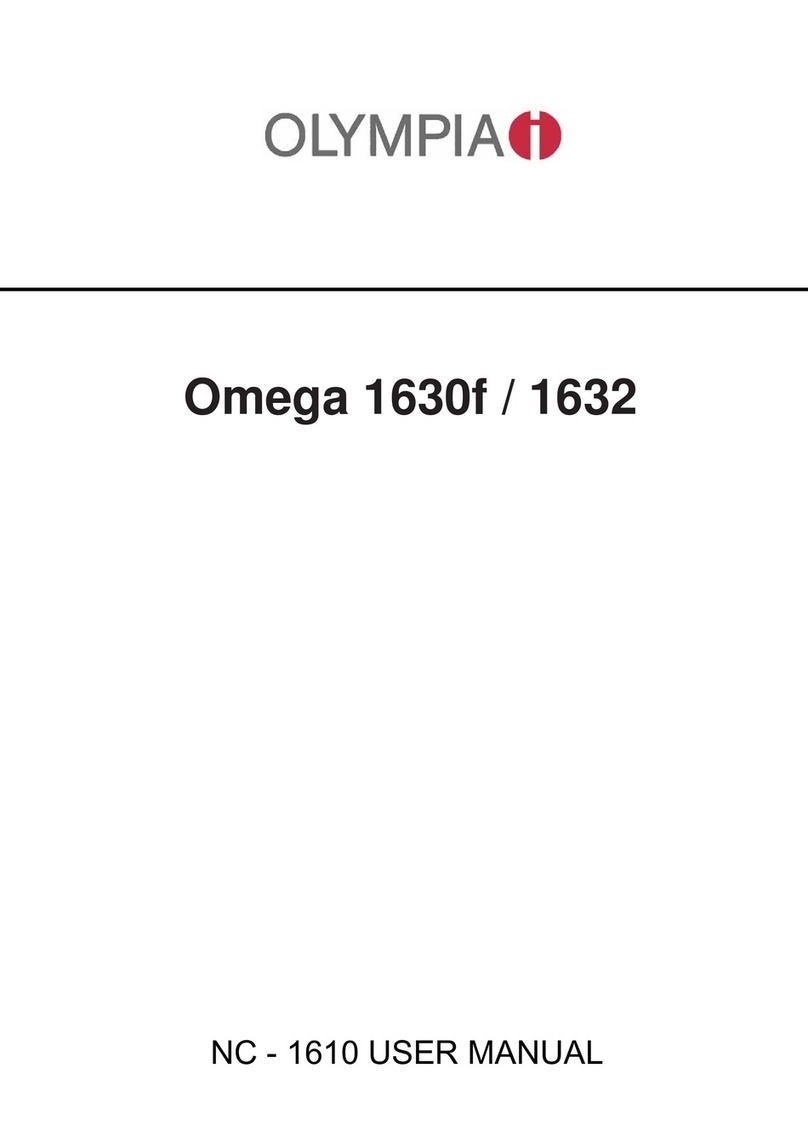 Olympia Omega 1630f User manual