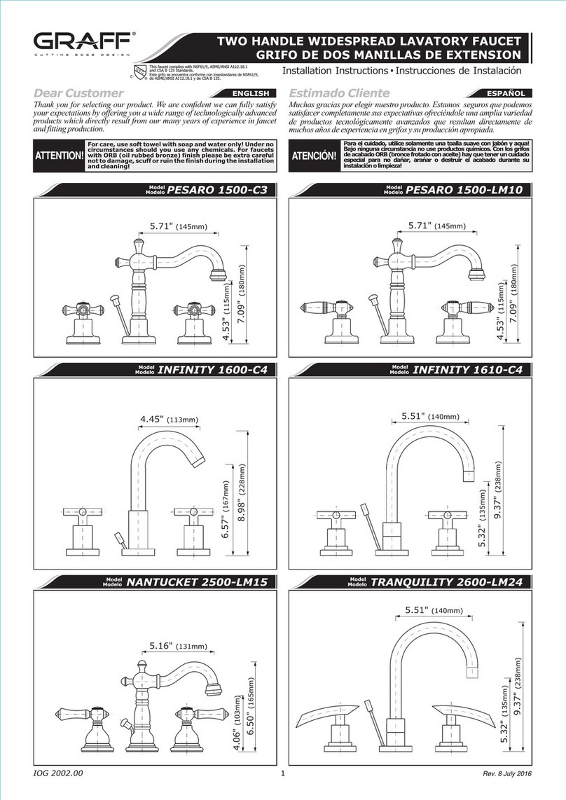 Graff PESARO 1500-LM10 User manual