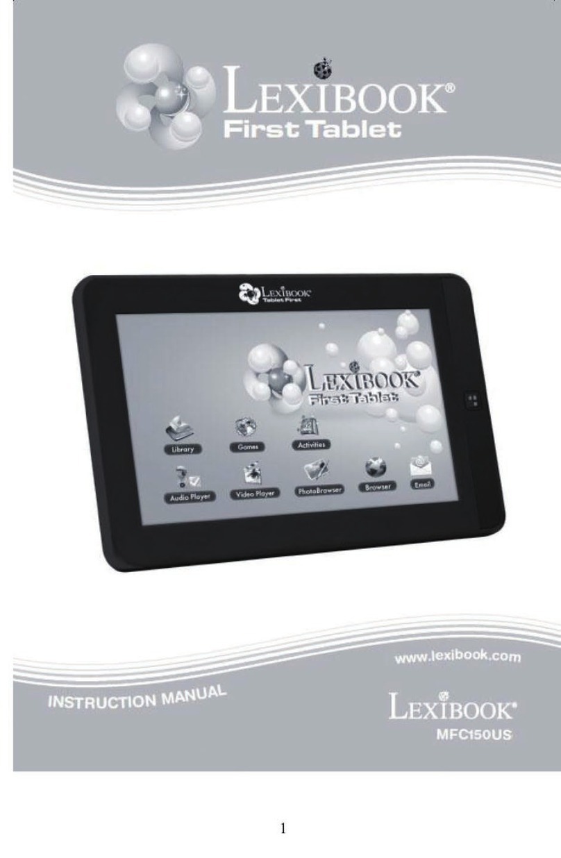 LEXIBOOK First Tablet MFC150US instruction manual