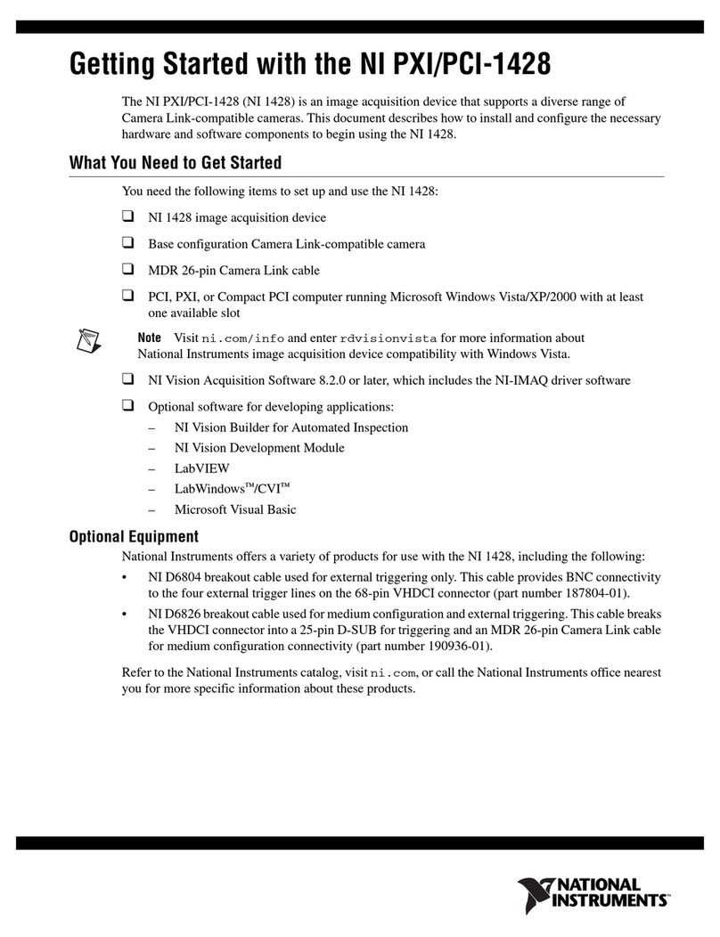 National Instruments NI PXI/PCI-1428 User manual