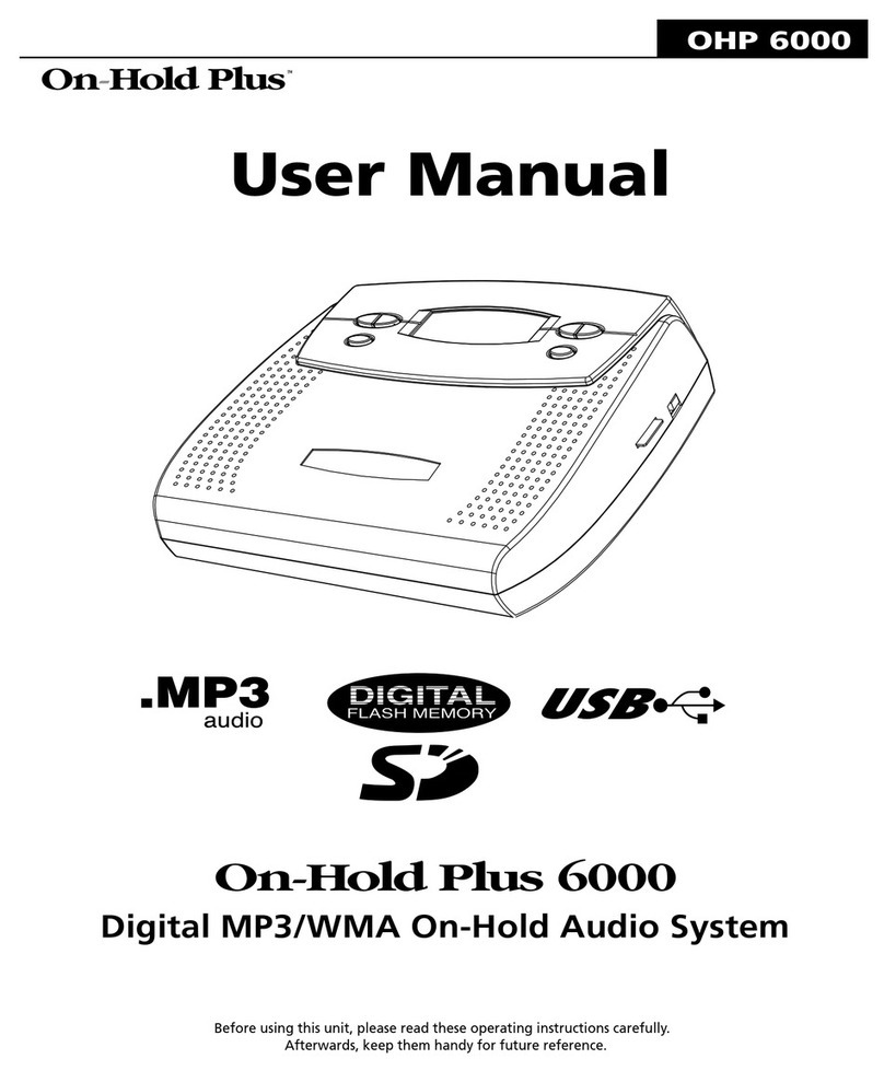 On-Hold Plus OHP 8000 user manual