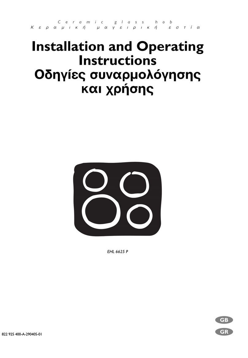Electrolux EHL 6625 P Installation and operating instructions