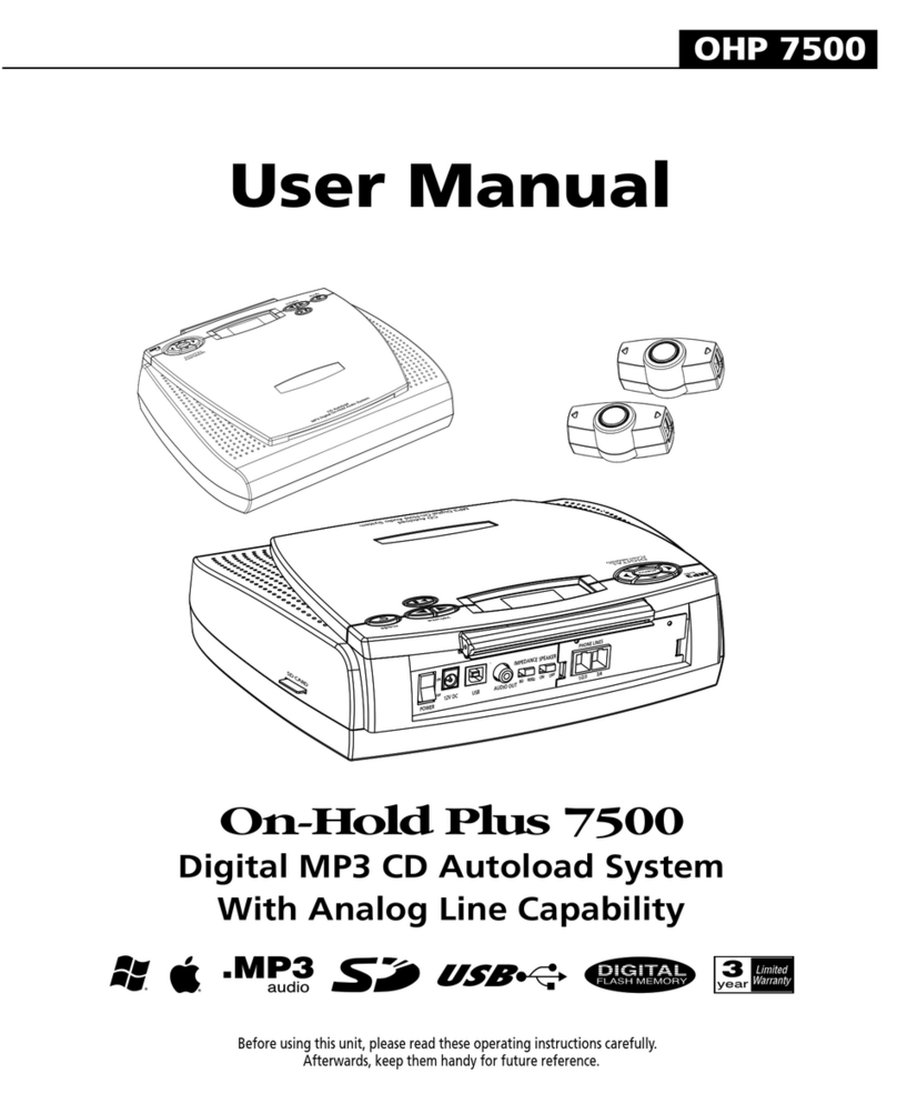 On-Hold Plus OHP9000 User manual