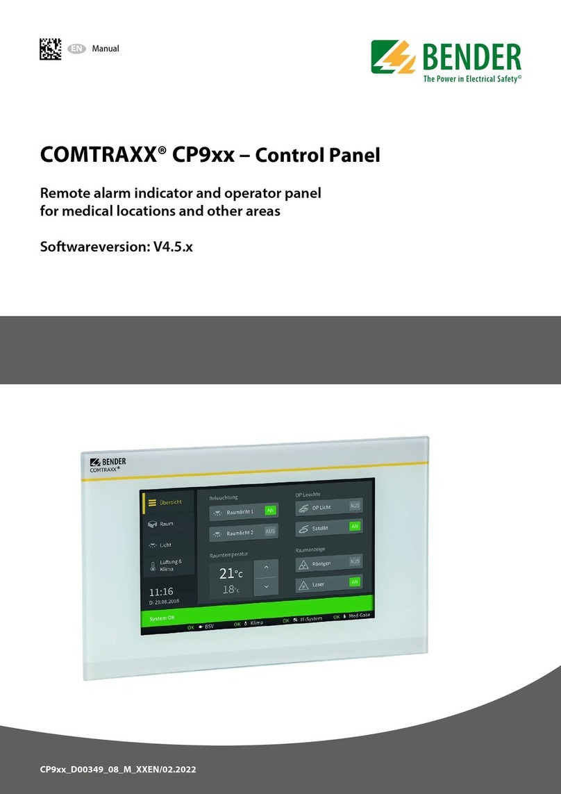 Bender COMTRAXX CP9 Series manual