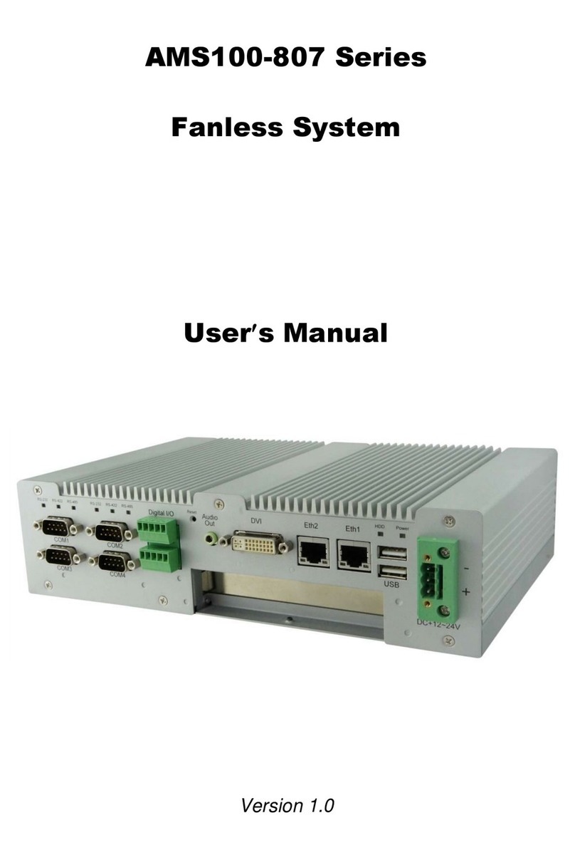 IBASE Technology AMS100-807-PCI User manual