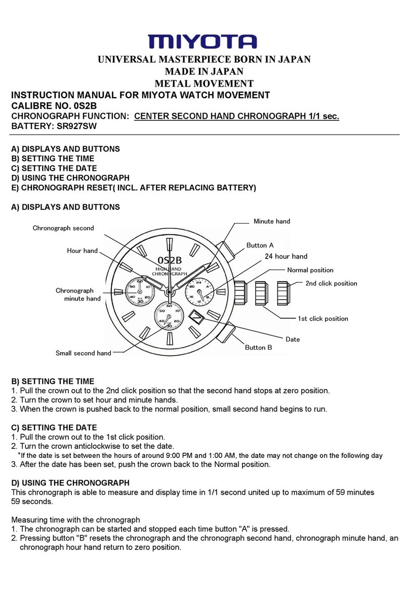 Citizen 0S2B User manual