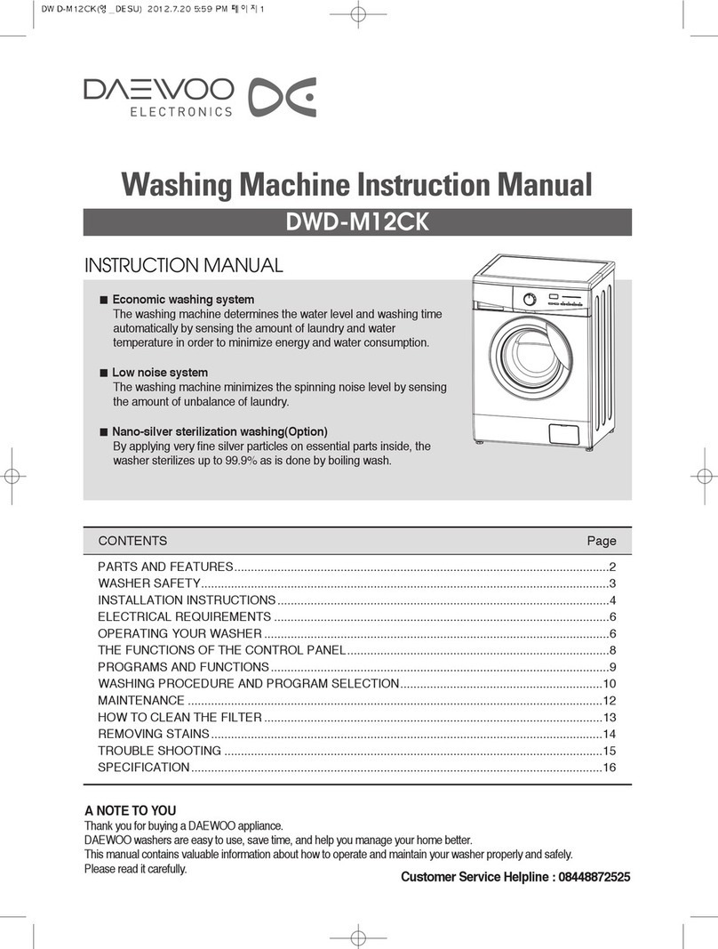 Daewoo DWD-M12CK User manual