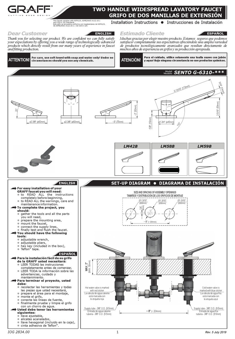 Graff LM42B installation instructions