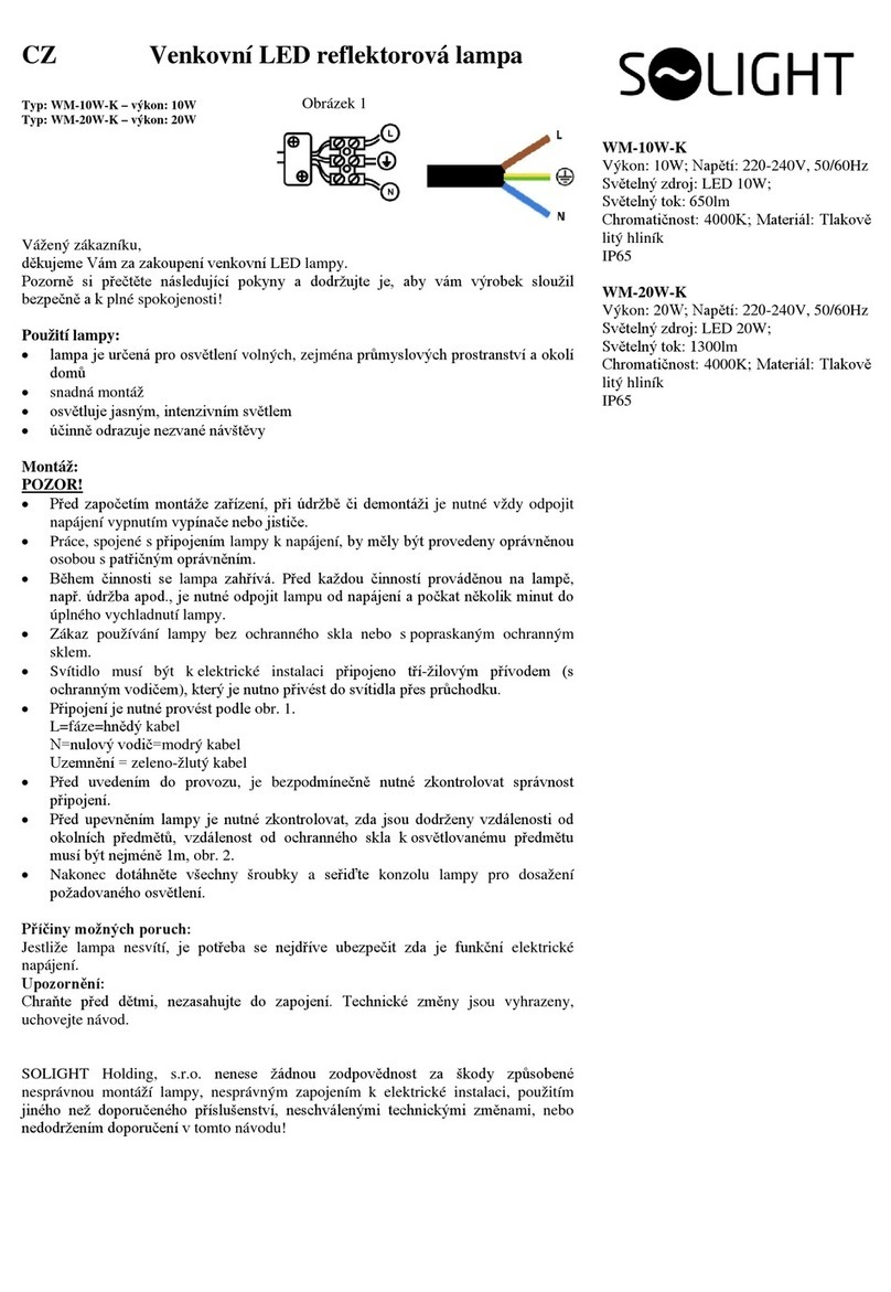 Solight WM-10W-K User manual
