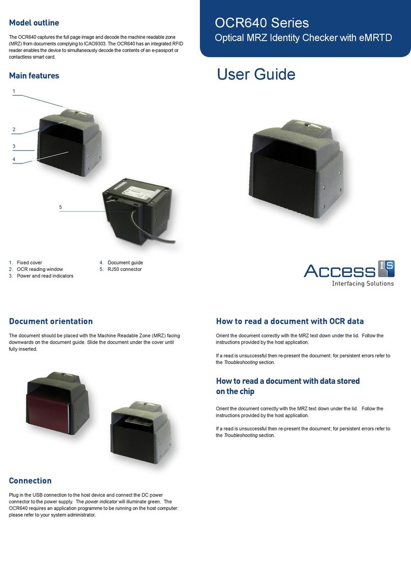Access Interfacing Solutions OCR640 Series user guide Access Interfacing Solutions OCR640 Series user guide