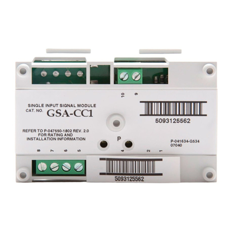 Kidde GSA-CC1 Installation sheet