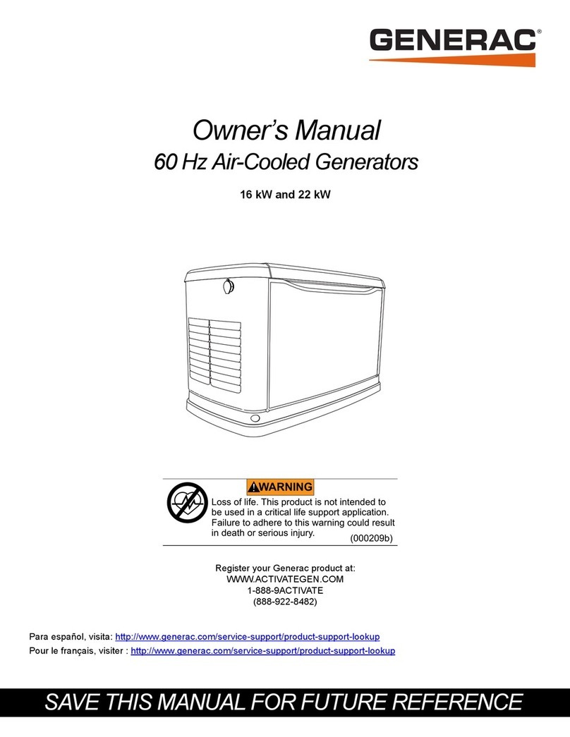 Generac Power Systems G0071411 User manual