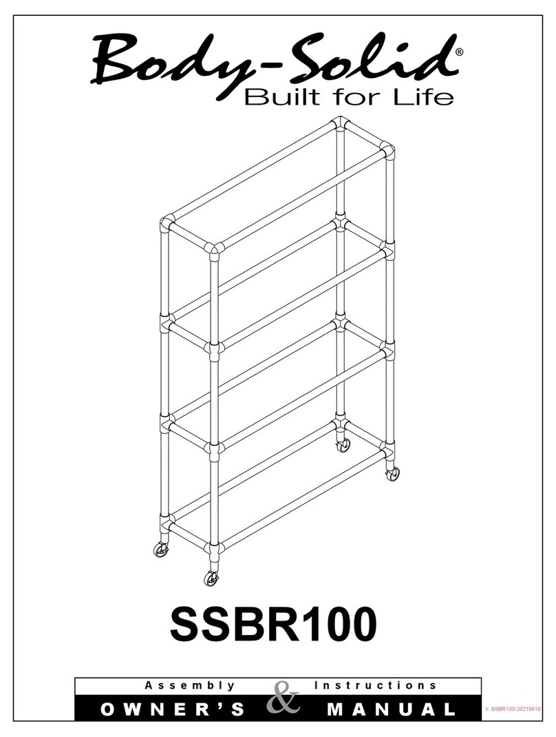Body Solid SSBR100 User manual