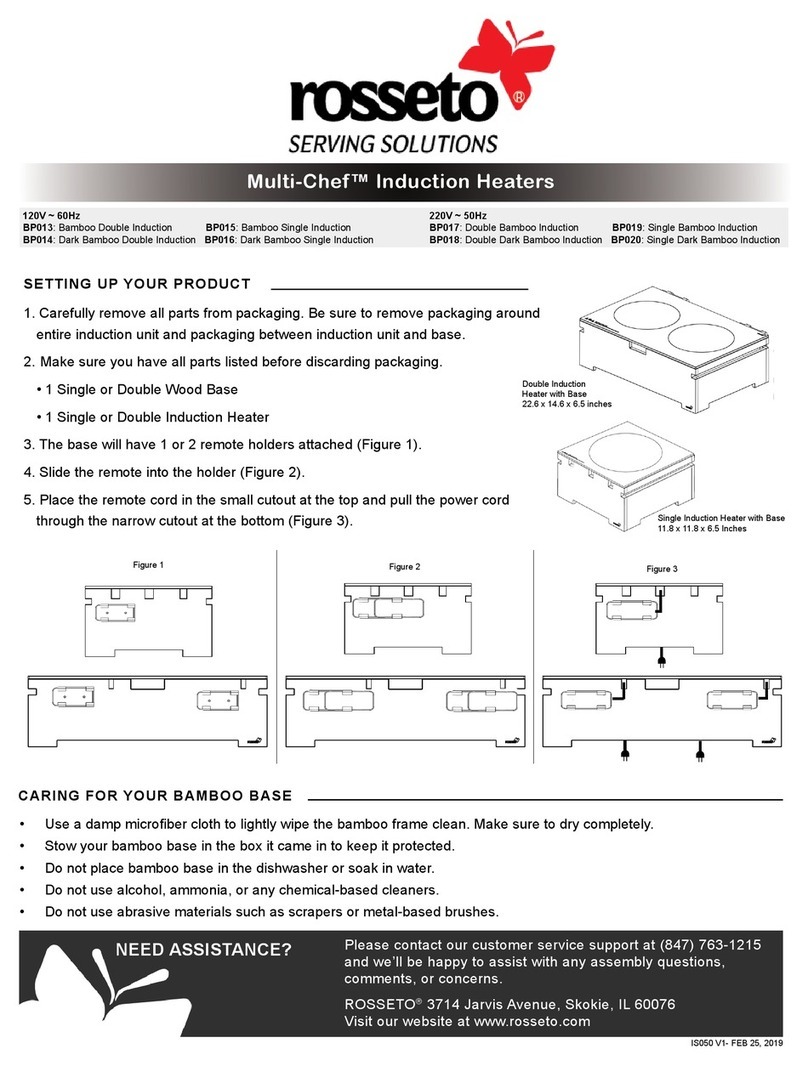 rosseto Multi-Chef BP013 quick start guide