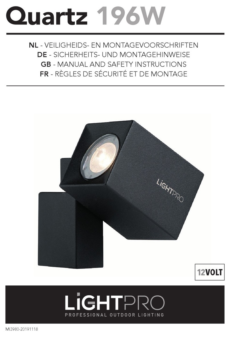 LightPro Quartz Operator's manual LightPro Quartz Operator's manual