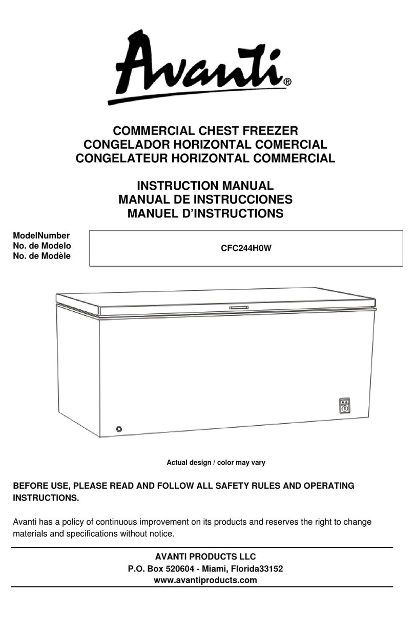 Avanti CFC244H0W User manual Avanti CFC244H0W User manual