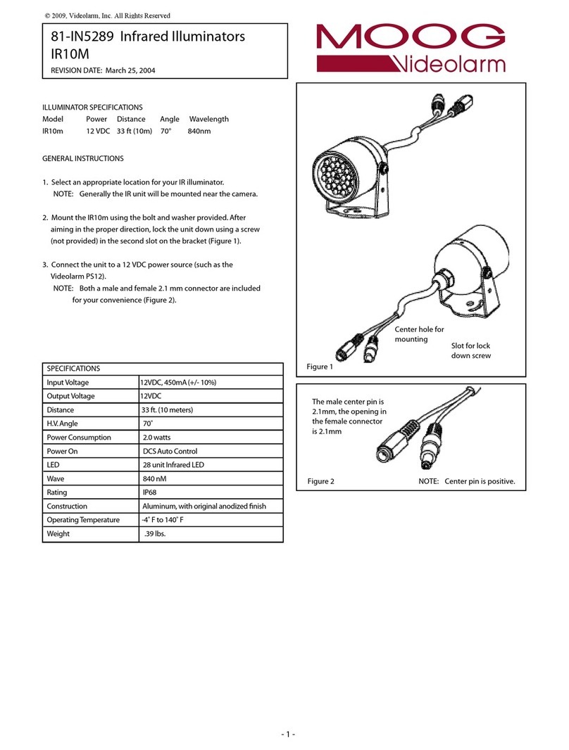 Moog Videolarm 81-IN5289 User manual
