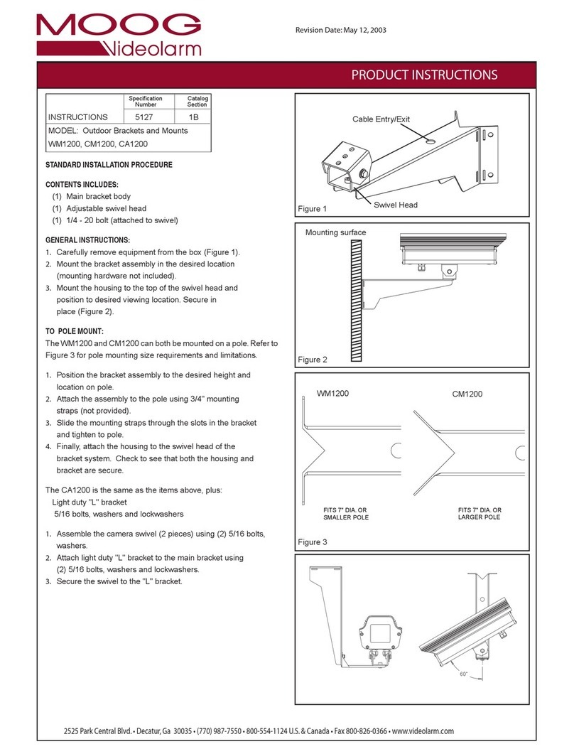 Moog Videolarm WM1200 Instruction sheet