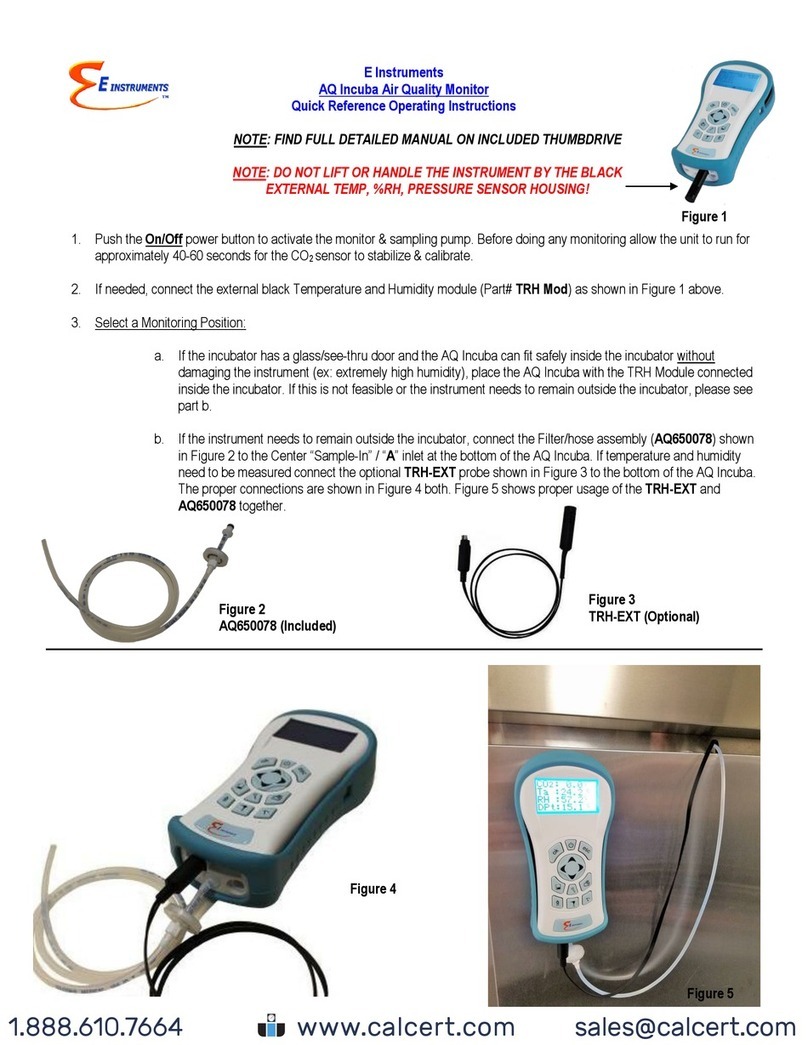 E Instruments AQ Incuba User manual