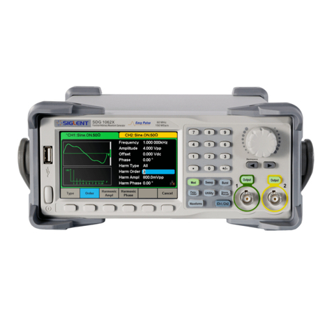 SIGLENT TECHNOLOGIES SDG1000X Series User manual