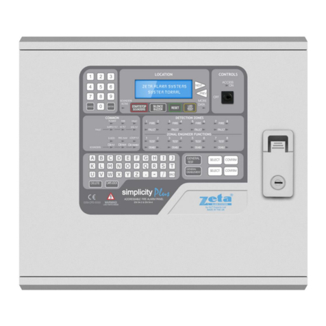 Zeta Alarm Limited Simplicity Plus SP-64/M User manual, maintenance guide & log book