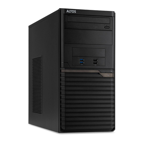 Altos T110 F5 User manual Altos T110 F5 User manual