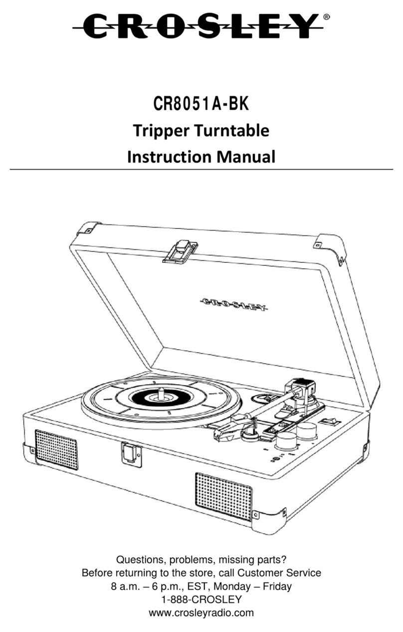 Crosley Tripper CR8051A-BK User manual