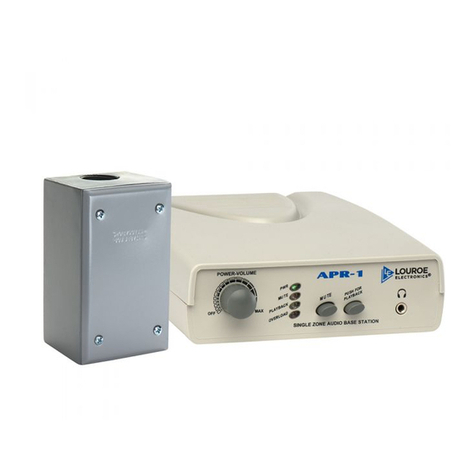 Louroe Electronics LE-367 Installation and operating instructions