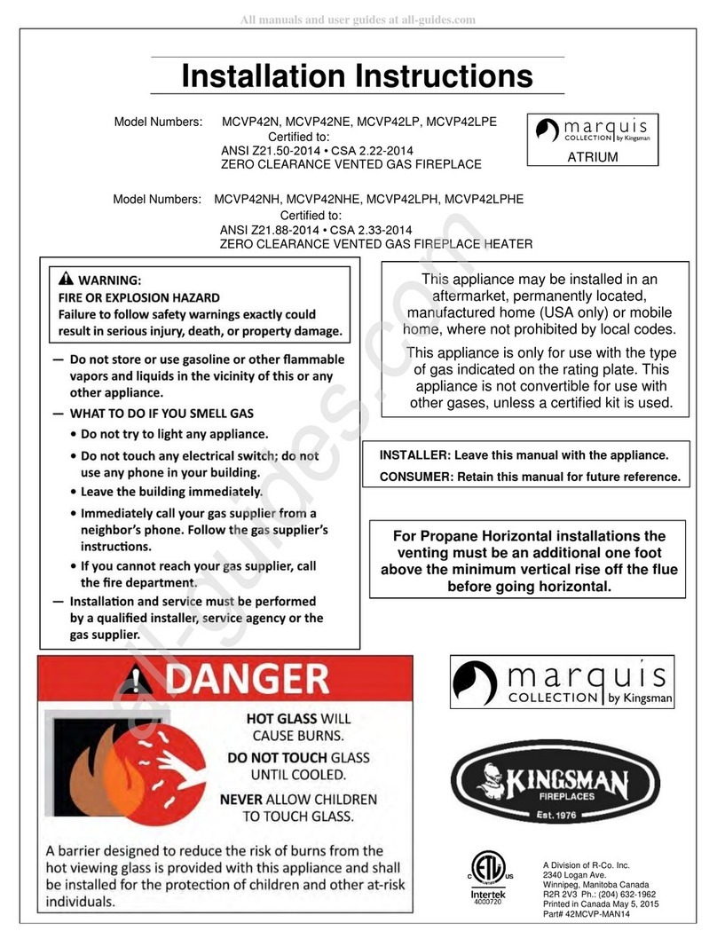 Kingsman MCVP42NH User manual